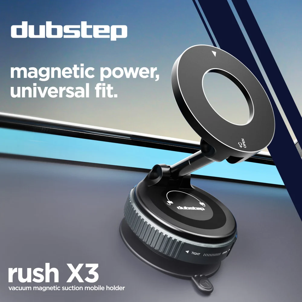 Dubstep Rush X3 Magnetic Mobile Holder (Black)