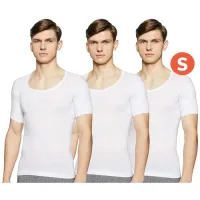Rupa Jon Folding Round Neck Sleeve Men's Vest - White