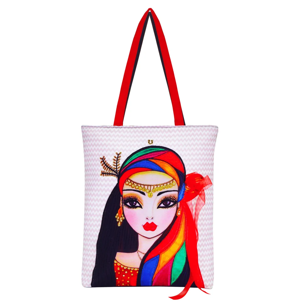 Pick Pocket Freda Ribbon Tote Bag - Multicolour
