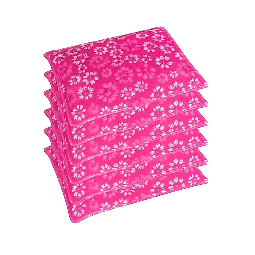 VAA Floral Saree Cover (Pink) 42×35 cm - Set of 6