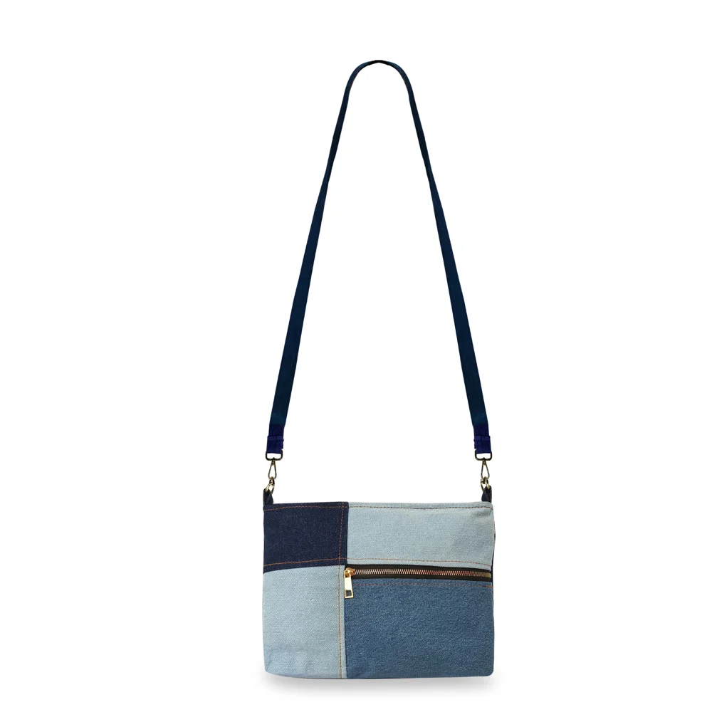 The Purani Jeans Vintage Vibes Handbag - Blue