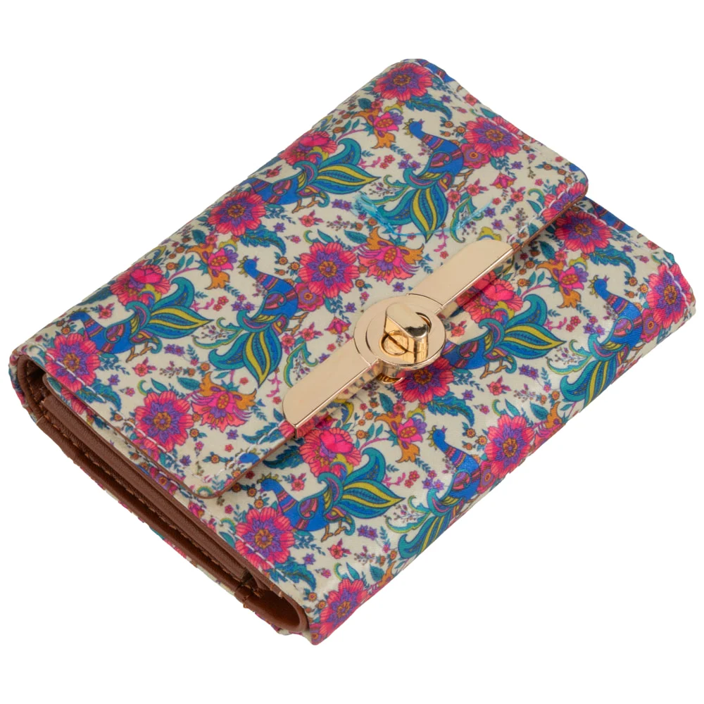Sabhyata Kalamkari Art Design 3 Fold Small Wallet SW05-25 Multicolour