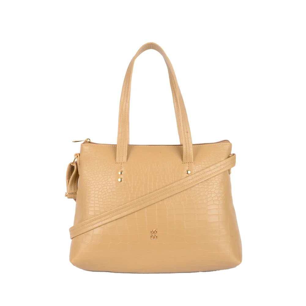 GG by Baggit Alpo E Reptar Hand Bag (Mud Yellow)