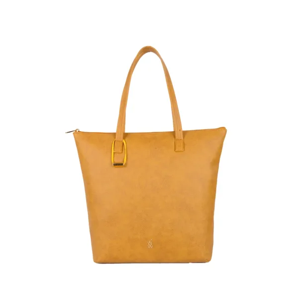 GG By Baggit Lxe Deltona E Wiggles Tote Bag (Mustard)