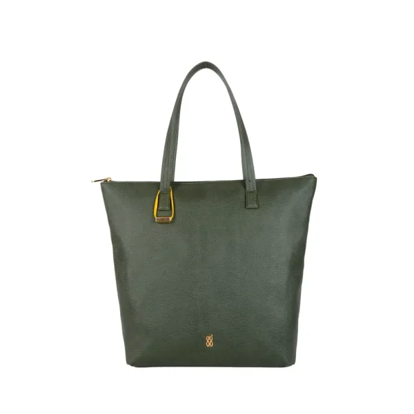 GG By Baggit Lxe Deltona E Wiggles Tote Bag (Olive Green)