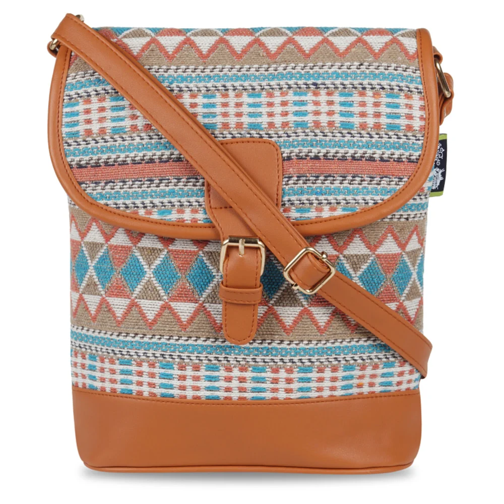 Kanvas Katha Sling Bag (KKRJQ052) - Multicolour