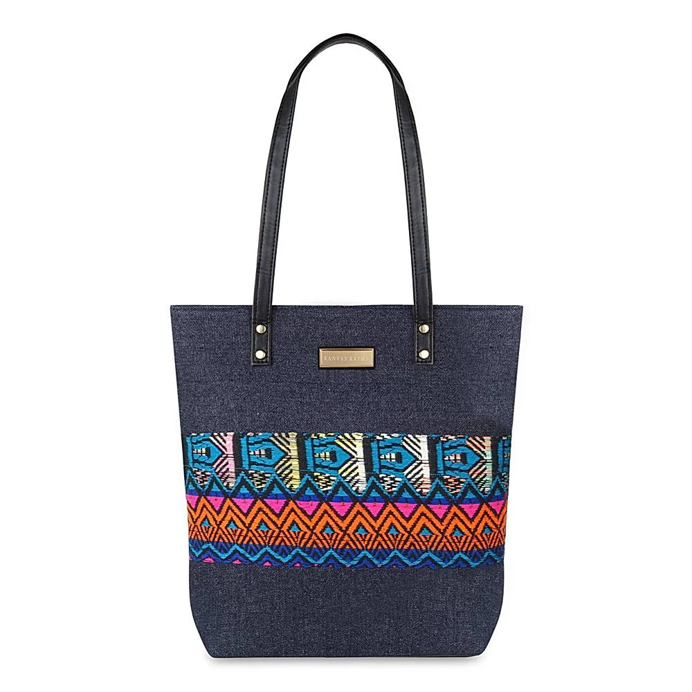 Kanvas Katha Tote Bag (KKNEA007) Dark Blue