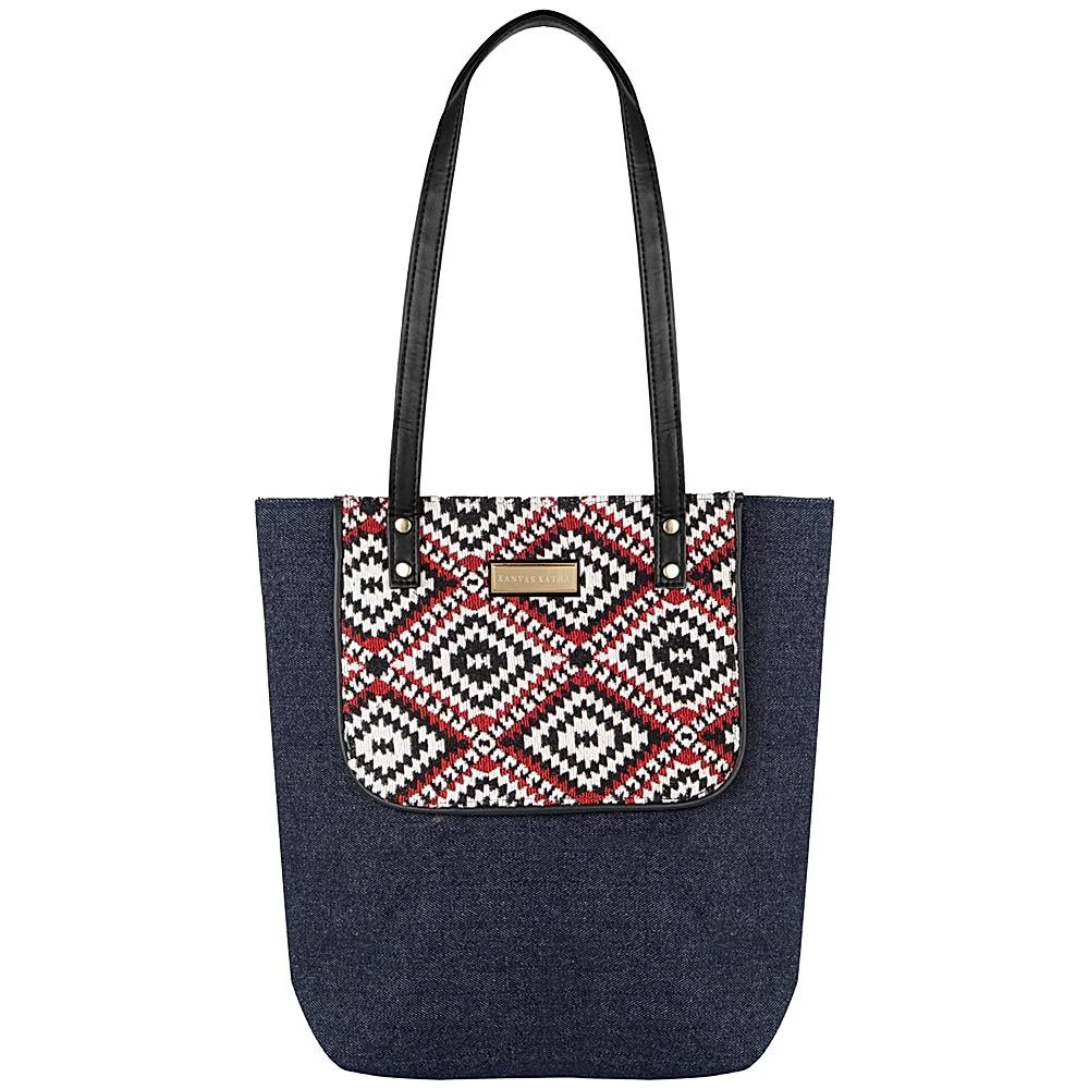 Kanvas Katha Tote Bag (KKFSO012) Dark Blue
