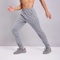 Technosport Slim Fit Men's Basic Trackpant (Grey) - M