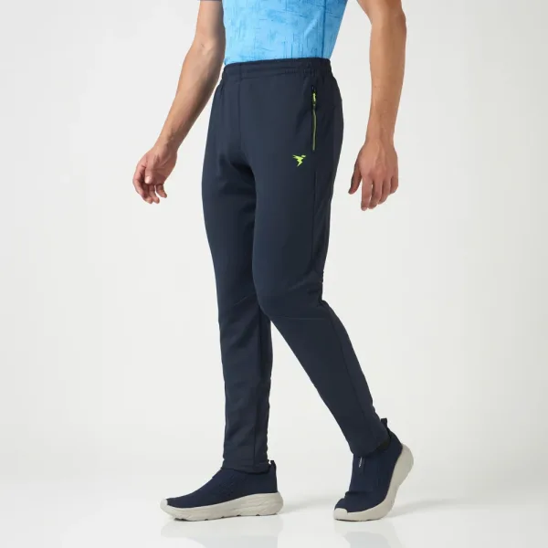 Technosport Slim Fit Men's Basic Trackpant (Navy) - M