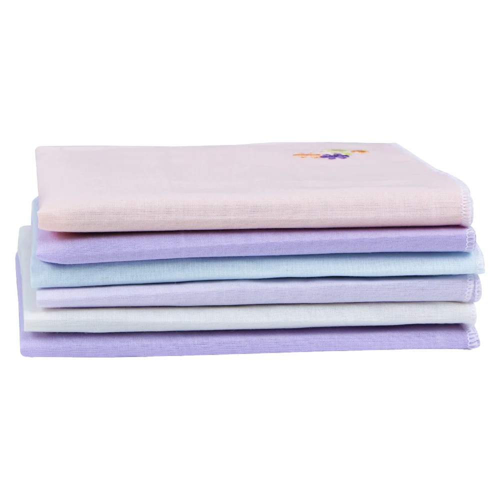 Crossline Cotton Ladies Hanky (Multicolour) D2