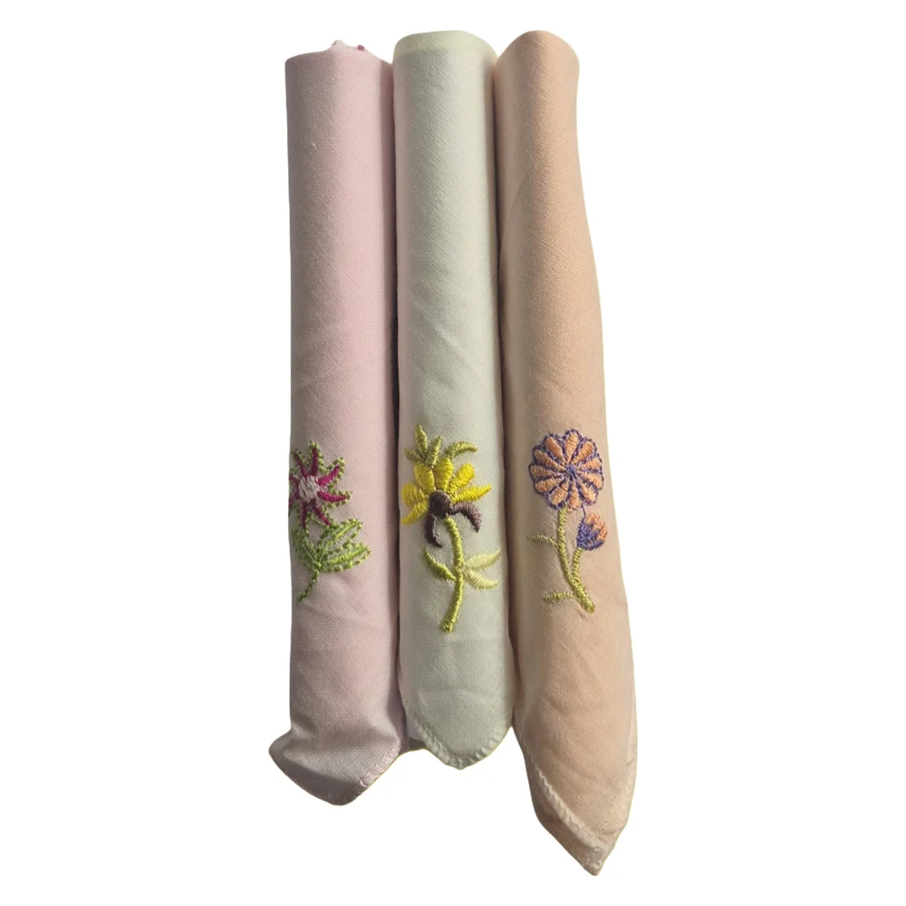 Crossline Cotton Ladies Hanky (Multicolour)