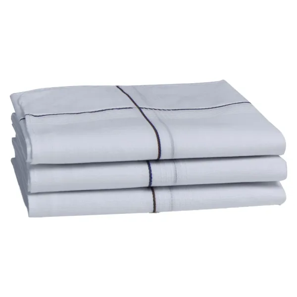 Crossline Cotton Men's Hanky (White)