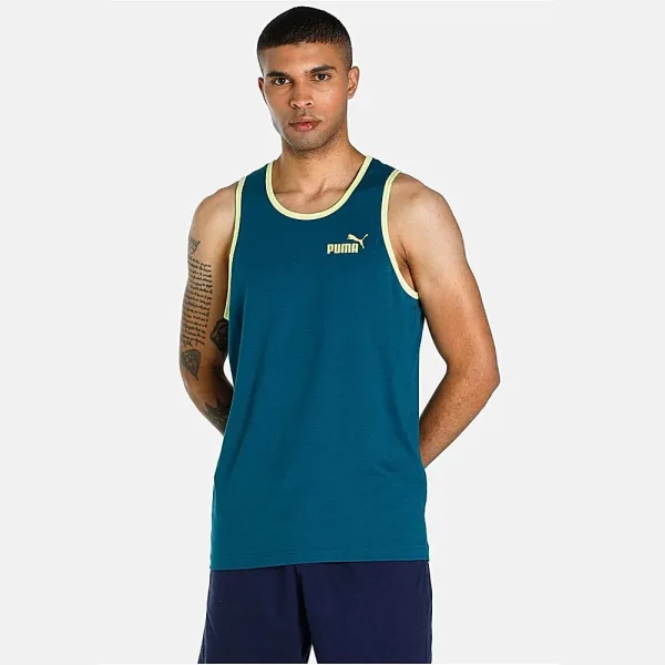 Puma Men's Tank Top (Blue Coral) XXL