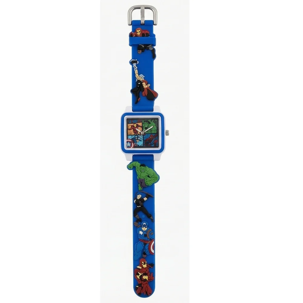 Marvel Avengers Sqaure Analog watch for kids (3 to 12 Years)