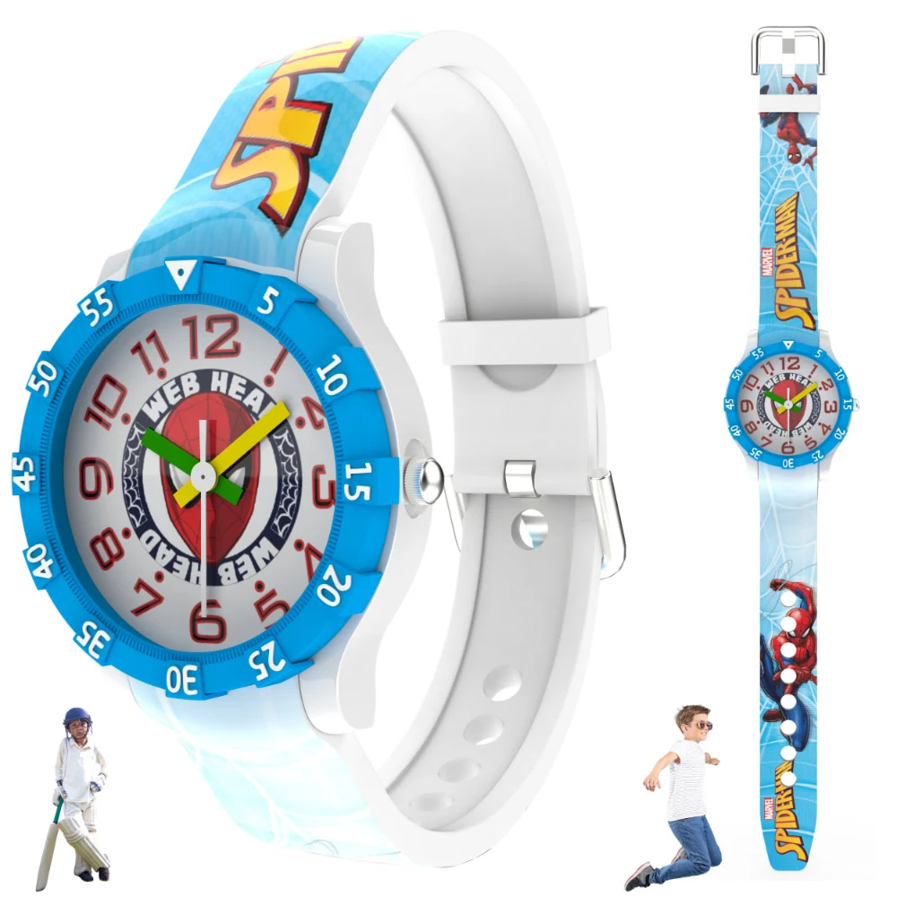 Dinsey Spider Man Round Analog watch for kids (3 to 12 Years)