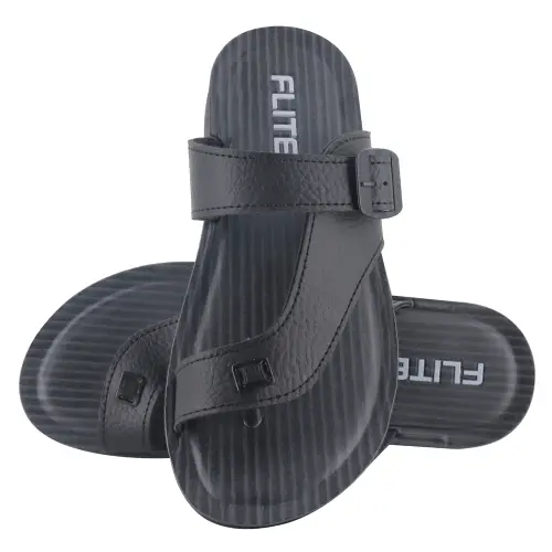 Relaxo Flite Men's Chappal PUG125 - Black