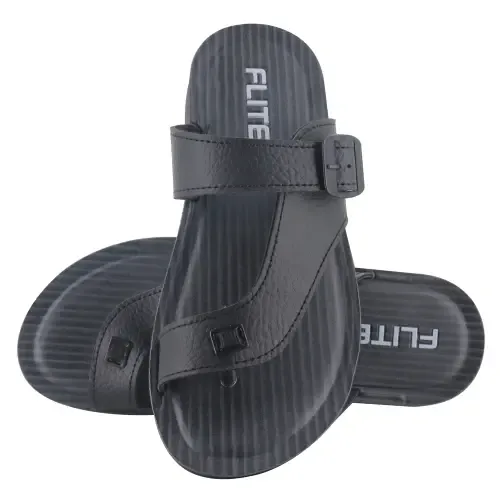 Relaxo Flite Men's Chappal PUG125 - Black