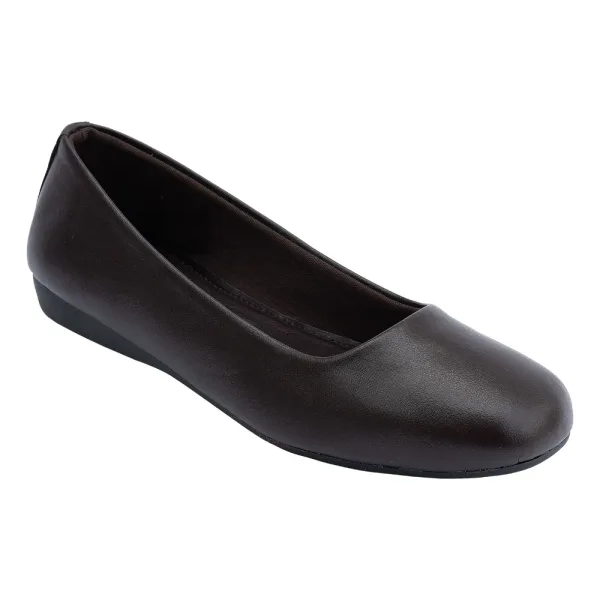 Bata Formal Flat-Com Women Formal Shoes - Dark Brown