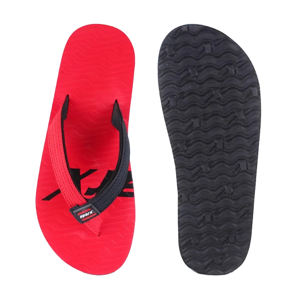 Relaxo Sparx Slipper Mens SFU 204 (Red Black)