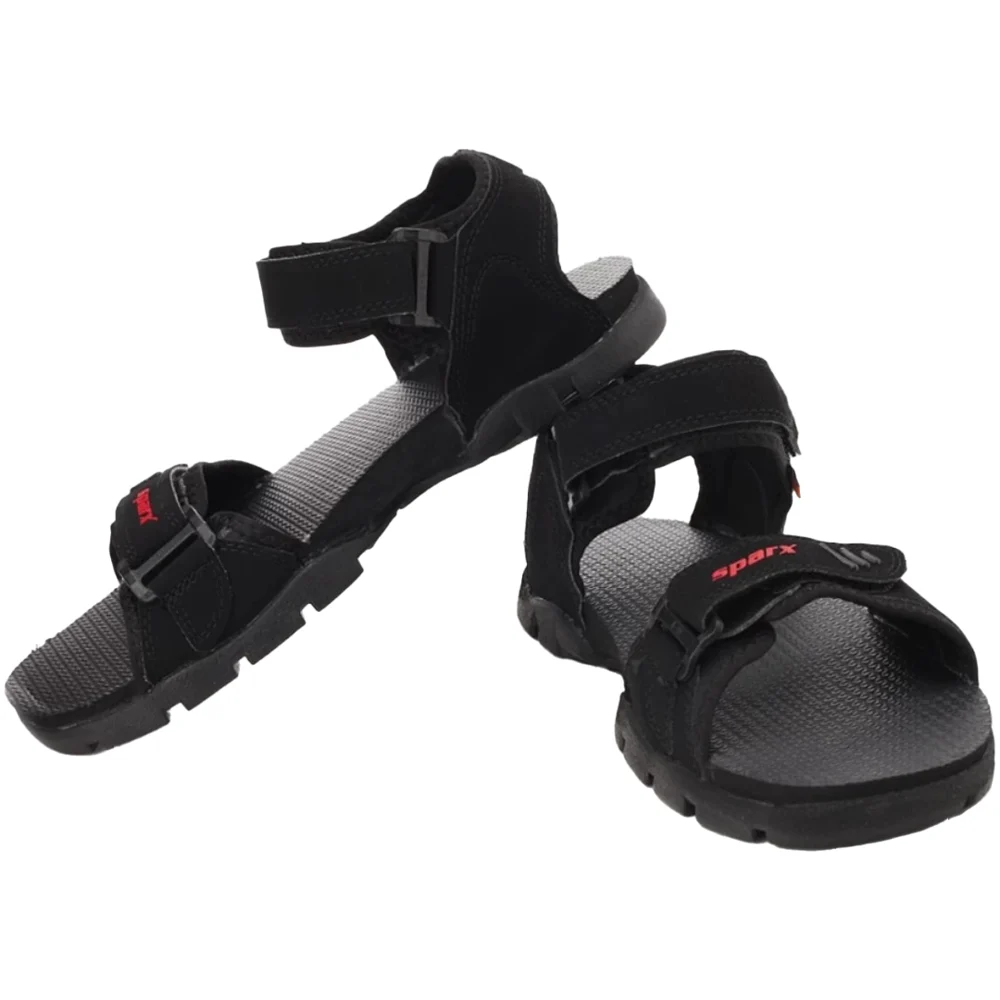 Relaxo Sparx Sandal Mens SS 101 (Black)