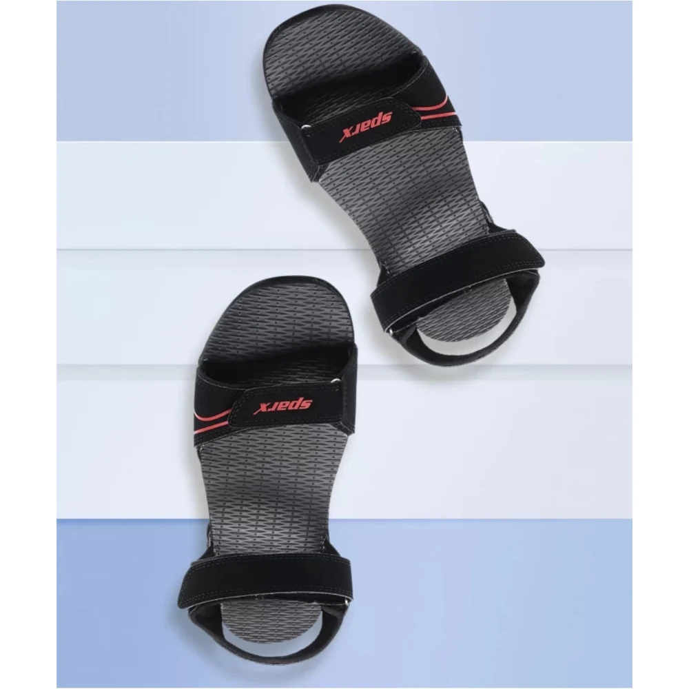 Relaxo Sparx Sandal Mens SS 703 (Black Red)