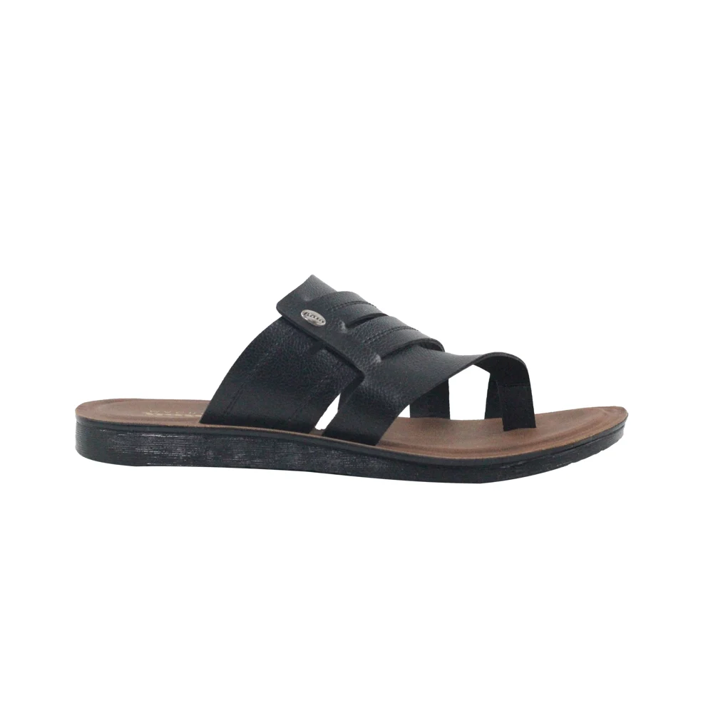 Bata Turin TR-Macho Men's Slippers (Black) Size 7