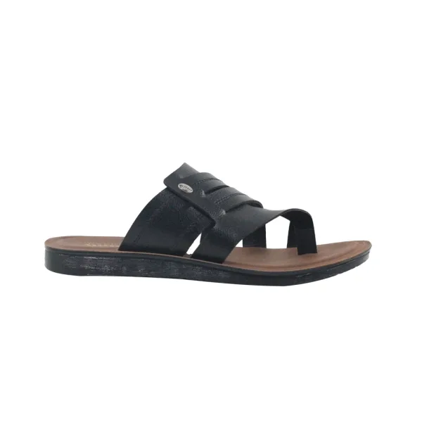 Bata Turin TR-Macho Men's Slippers (Black) Size 7