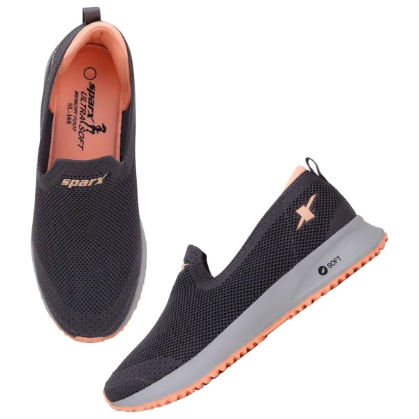 Relaxo Sparx Women's Shoes SL 168 (Grey Peach)