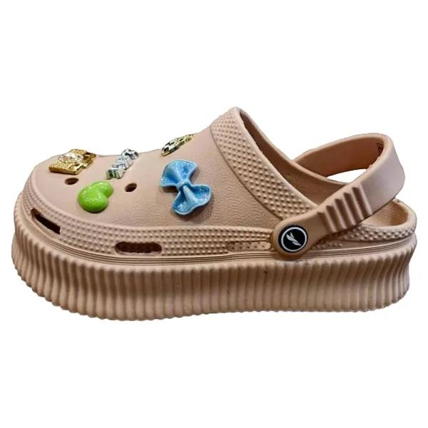 Relaxo Flite FL 2061 Ladies Clogs (D. Peach)