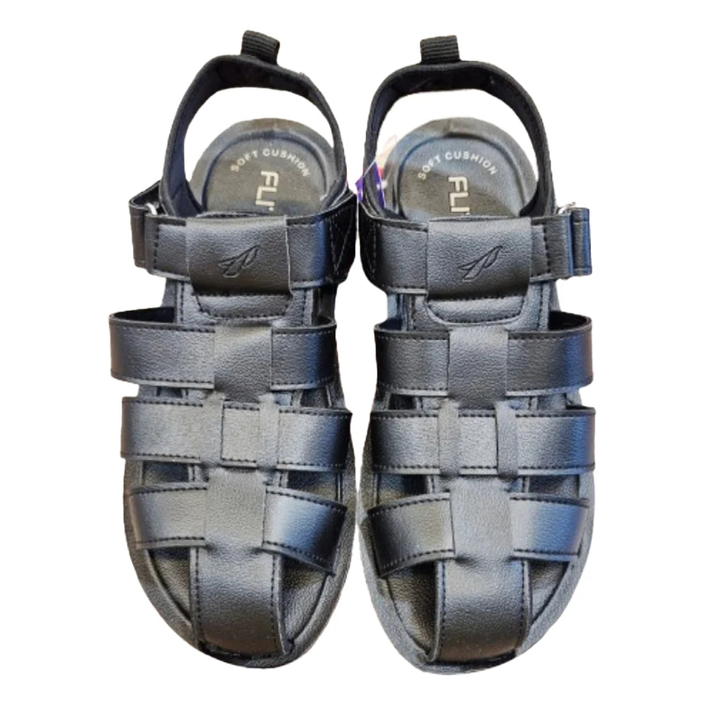 Relaxo Flite Pug 165 Men's Sandal (Black)