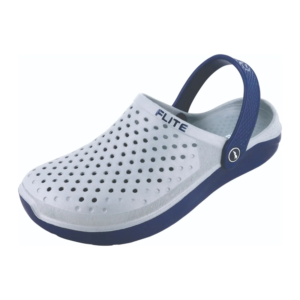 Relaxo Flite F 2002 Men's Clogs (Navy Blue and Grey)