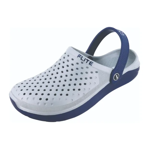 Relaxo Flite F 2002 Men's Clogs (Navy Blue and Grey)