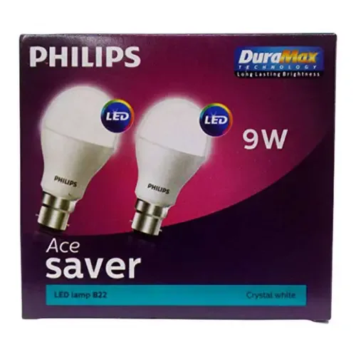 Philips Ace Saver Crystal White Led Bulb - 9W