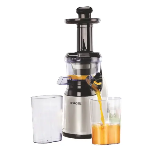 Borosil Health Pro Slow Juicer 200 W - Black (600 ml)