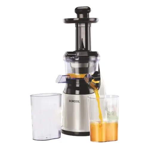 Borosil Health Pro Slow Juicer 200 W - Black (600 ml)