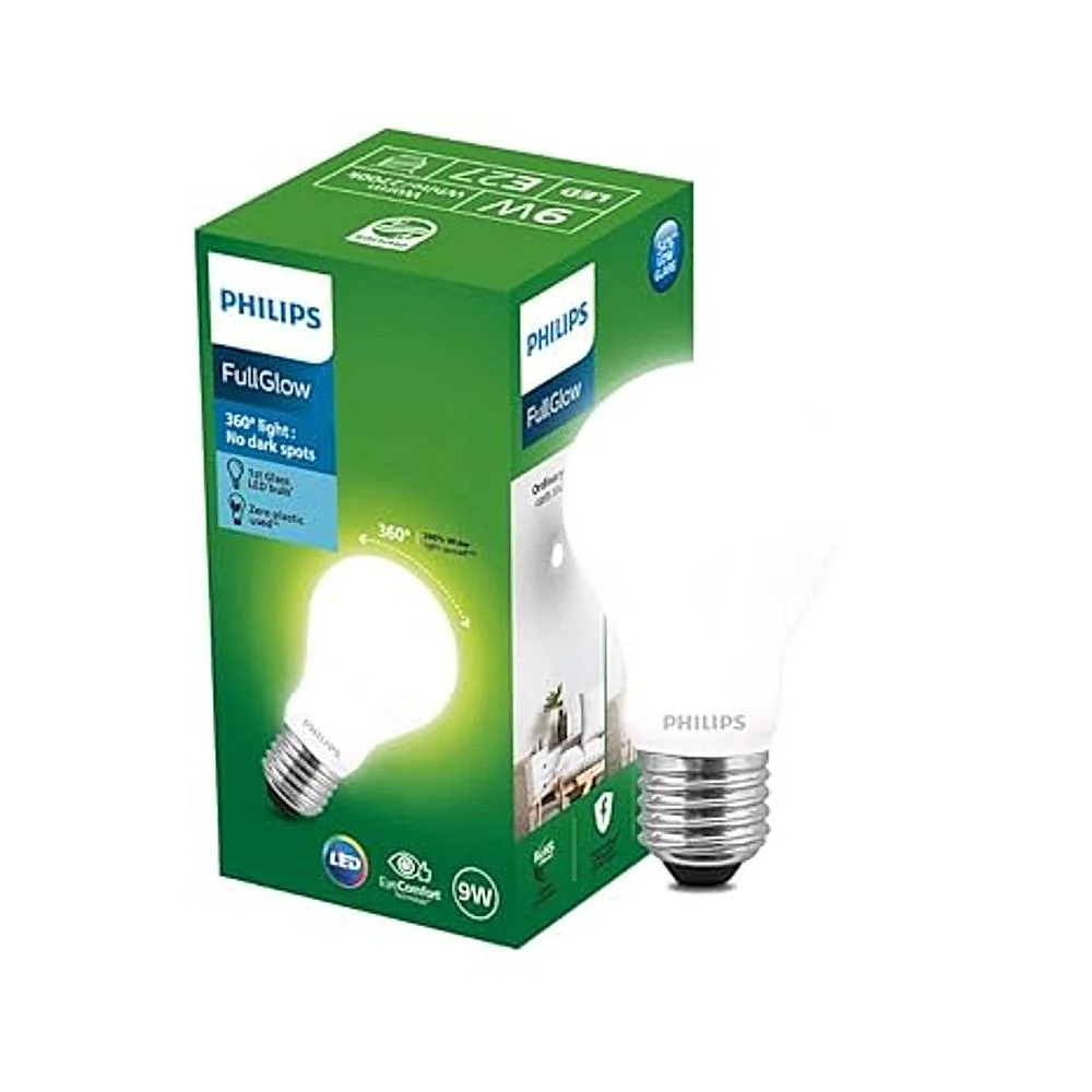 Philips 9W Full Glow Led Bulb Glass