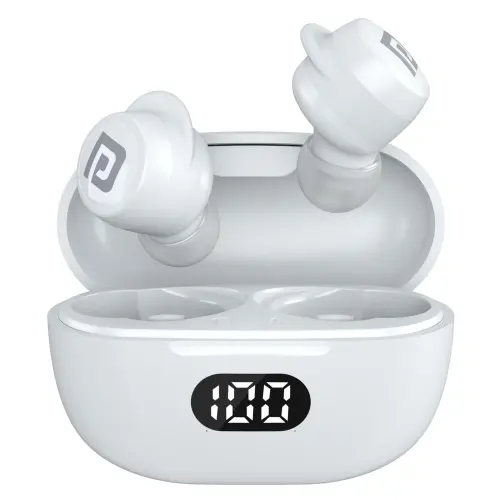 Portronics Smart Twins Bluetooth Earbuds S5 - White