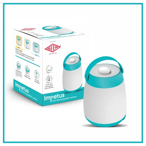 Geep Impetus Chargeable Lantern White & Blue