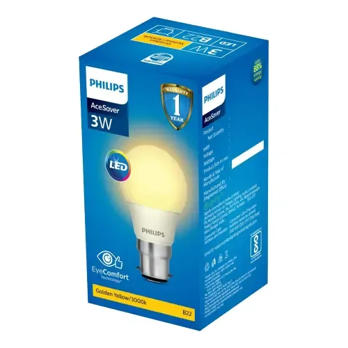 Philips AceSaver LED Bulb B22 - Golden Yellow