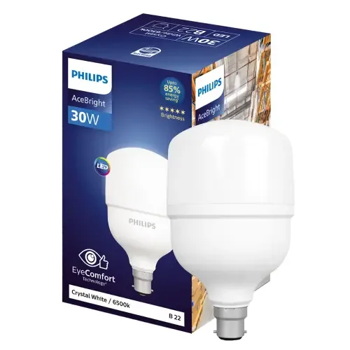 Philips AceBright LED Bulb B22 Crystal White 30 W
