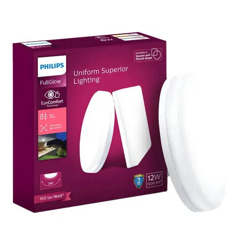 Philips Round Full Glow LED Surface Light Cool Day Light 12 W