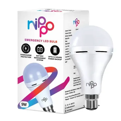 Nippo Rechargeable Emergency LED Bulb (9W )
