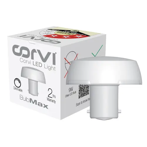Corvi LED Bulb 9W Output From 6W Compact Dimmable - Easy White