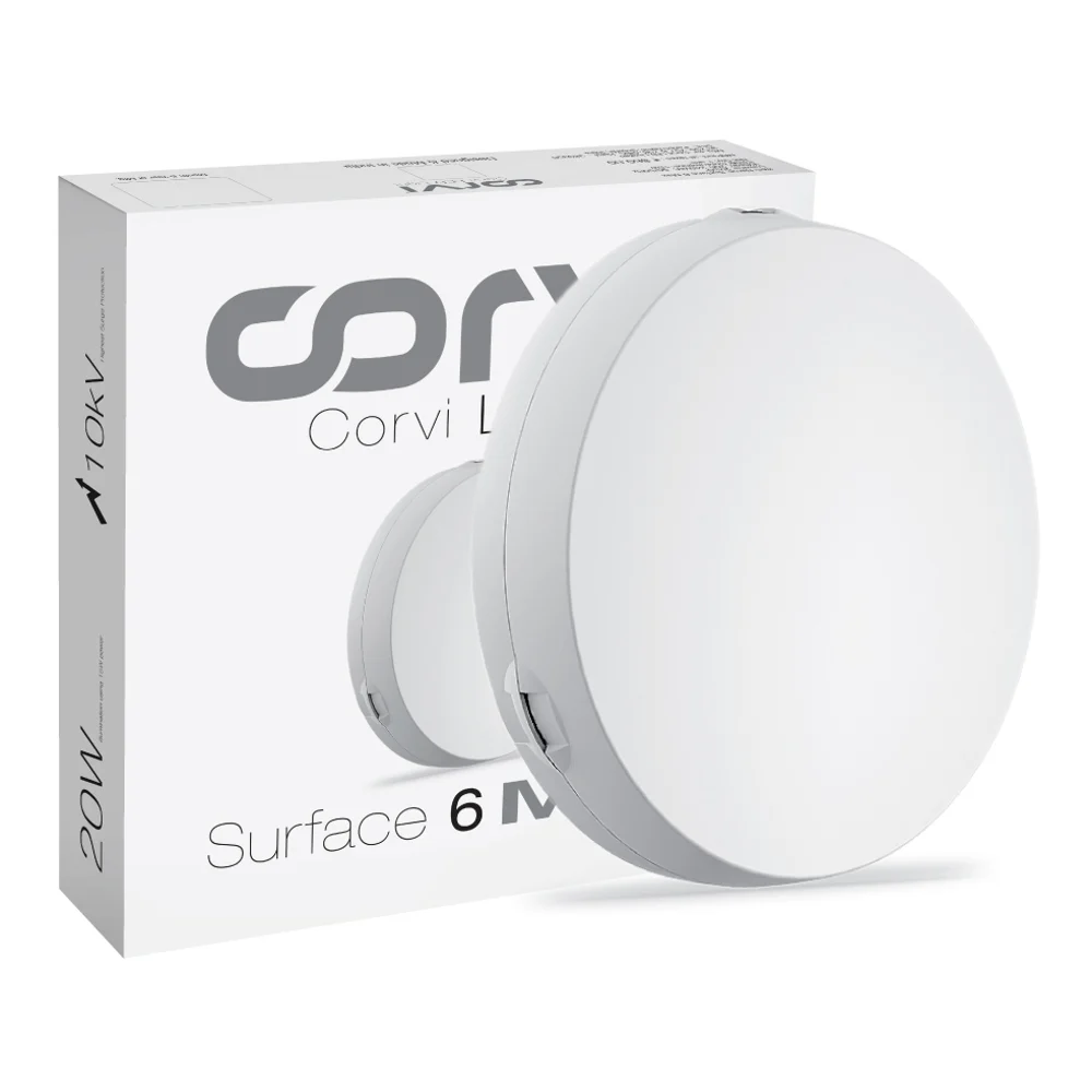Corvi Led Light Surface 6 Round 15W (Slim Driverless Dimmable Full Glow) Warm White