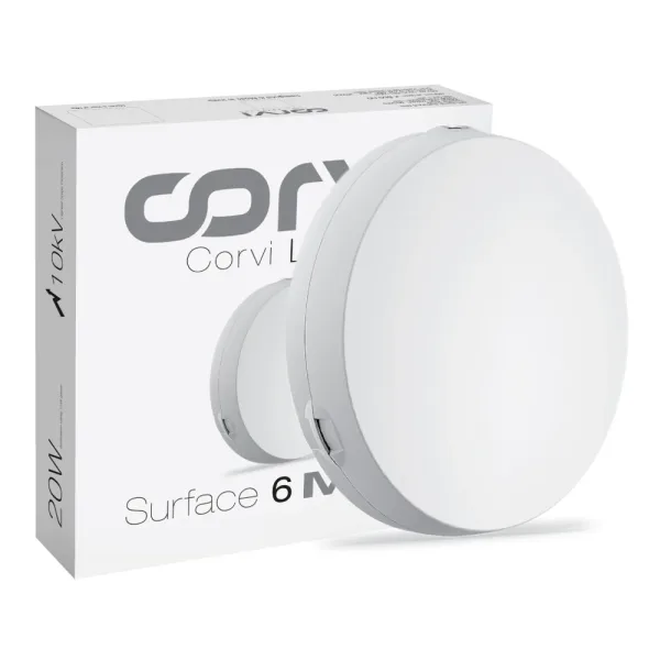 Corvi Led Light Surface 6 Round 15W (Slim Driverless Dimmable Full Glow) Warm White