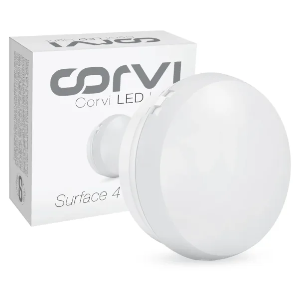 Corvi Led Light Surface 4 Round 6W (Driverless Dimmable Full Glow) Milky White