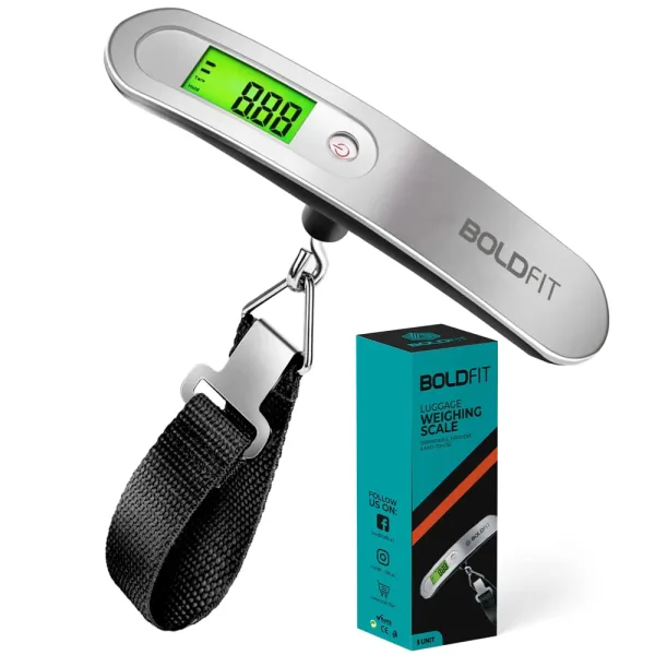 Boldfit Luggage Weighing Scale (Capable Upto 50 Kg) -Grey