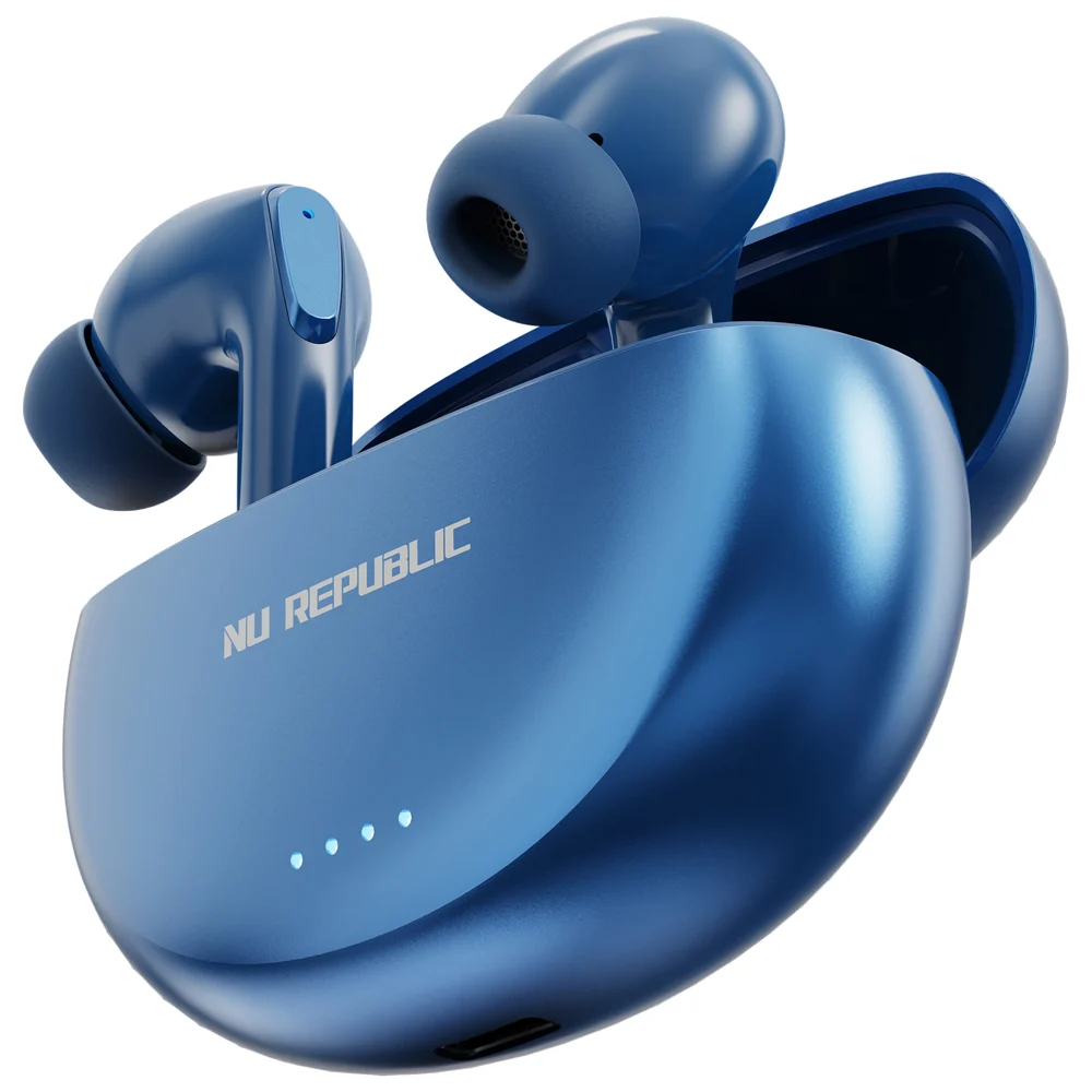Nu Republic Epic X3 Wireless Earbuds - Blue