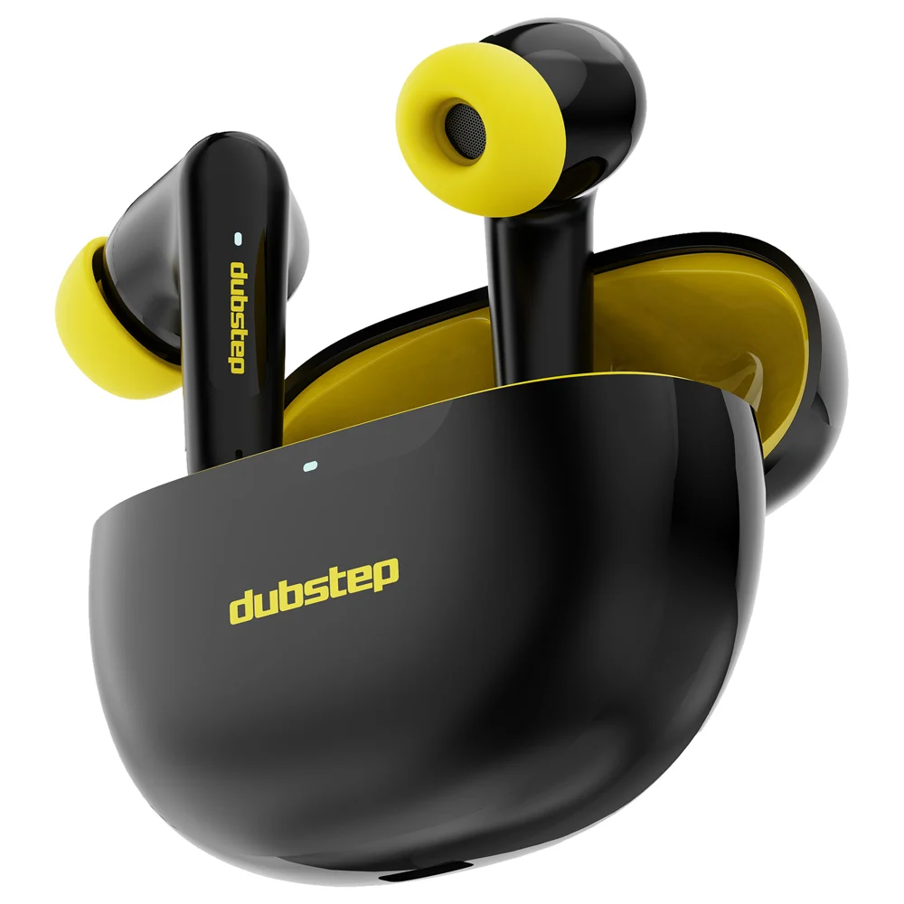 Nu Republic Dubstep Buzz X5 Wireless Earbuds - Black + Yellow